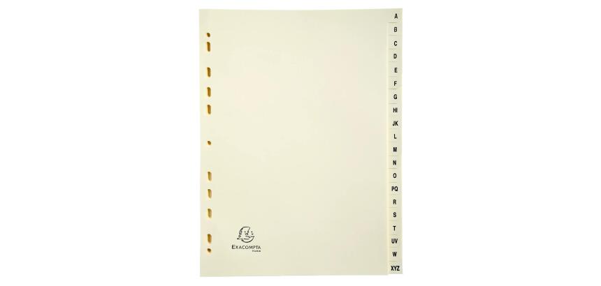 Indices A4 20 Part A-Z Ivory - Ivory