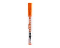 DARWI Textielverf marker met glitter, punt van van 2 mm, inhoud 6 ml, oranje - Oranje