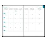 Agenda de bureau EasySlim 15 Ondine 10 x 15 cm Mensuel Janvier 2027 à Janvier 2028 - 13 mois