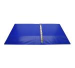 Classeur PP personnalisable Kreacover - 4 anneaux en D 30mm - A4 maxi - Bleu
