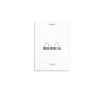 Gehefter Notizblock Rhodia No.11 A7 80 Blatt liniert 80g - Weiß