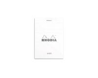 Bloc agrafé Rhodia N°11 7,4x10,5 cm 80 feuillets ligné 80g - Blanc