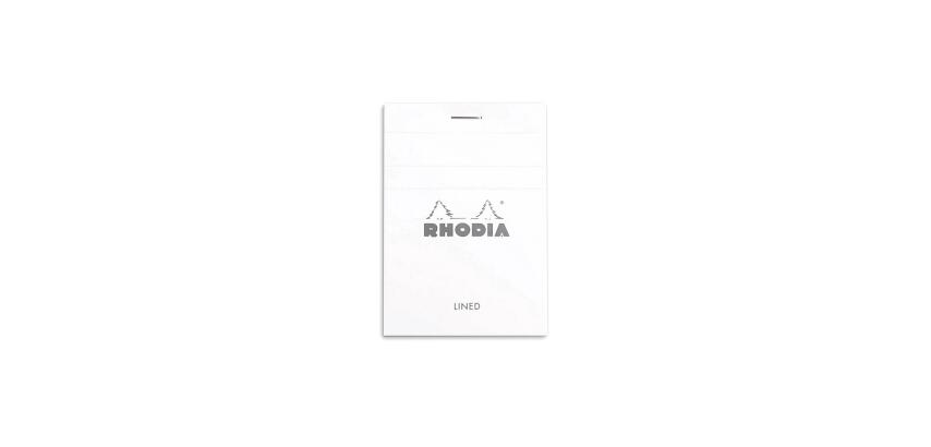 Bloc agrafé N°11 A7 80 feuilles lignées 80 g. - Blanc