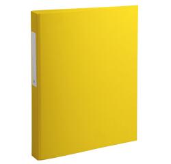 Classeur rembordé polypropylène 2 anneaux ronds de 25mm sur 3eme de couverture