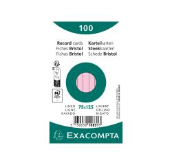 Fichas de cartulina bristol 205 g/m2 - Rayado - 75x125 mm