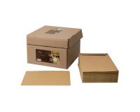 Versandtaschen Forever Kraft braun haftklebend C5 162x229mm, 90g, 100% recycelt, Kartonbox mit 500 Stück - Kraft