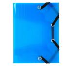 Exacmpta Crystal PP Elasticated 3 Flap Folders, 12x16cm, Assorted - Assorted colours