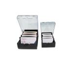 Card index and Flash Cards box A7 Office black/clear
