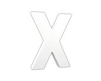 Lettre X 20,5cm - Blanc