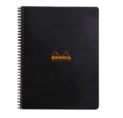 Rhodia Classic Meeting Book full binding 22.5x29.7 cm 160 detachable printed pages 90g - Black