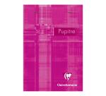 Bloc Pupitre agrafé en-tête A6 (10,5x14,8cm) 80 feuilles détachables petits carreaux Couleur aléatoire - Assortis
