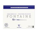 Fontaine bloc collé 4 côtés 25F 30x40cm 300g grain demi-satiné