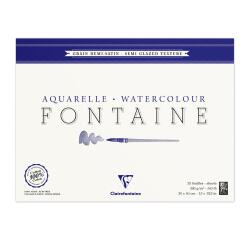 Fontaine bloc collé 4 côtés 25F 30x40cm 300g grain demi-satiné