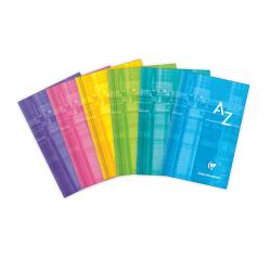 Adresboekje hardcover 7,5x12cm 64 blad Q.5x5mm - Geassorteerde kleuren