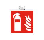 Zelfklevend bord brandblusser 20cm - Rood
