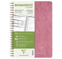 My.daily.planner Age Bag carnet reliure intégrale A5 250 pages détachables - Rose antique