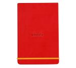 Rhodiarama Webnotepad rembordé rigide A5 192 pages ligné microperforé papier ivoire 90g fermeture élastique - Coquelicot