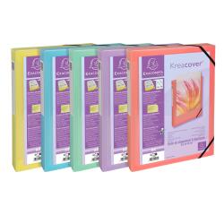 Kreacover PP Filing Box 40mm, Pastel Assorted - Assorted colours