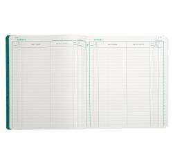 Piqûre 32x27cm Enregistrement du courrier 26 lignes 80 pages - Couleurs assorties