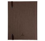 Naturheft 220x170, 192 linierte Seiten - Braun / Schwarz