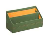 Rhodiarama porte-courrier simili cuir italien 25x10x14 cm - Sauge