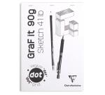 GraF'it dot bloc agrafé 80F A4 90g - Aléatoire