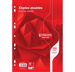 Copies doubles 7000 sous film A4 200 pages perforées grands carreaux 70 g