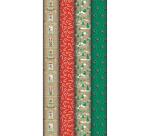 Kraft brut 70g Esprit de Noël 2x0,70m, en carton prés. de 30rlx - Assortiment
