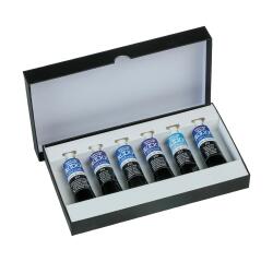 Aquarellfarbe, Set 6x Tuben 15ml - Blau