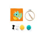 Punch Needle, Dino - Orange