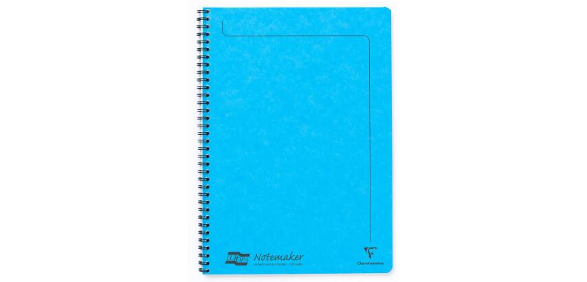 Notemaker Europa cahier reliure intégrale A4 120 pages détachables ligné - Turquoise