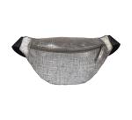 Leather fanny pack 30x16.2 cm - Silver