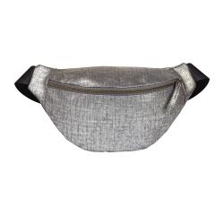 Leather fanny pack 30x16.2 cm - Silver