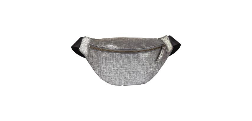 Leather fanny pack 30x16.2 cm - Silver
