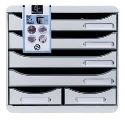 Module de classement Big Box Maxi 6 tiroirs Office - Gris lumière