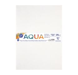 Goldline Aquapad, Aquarellpapier 50x65 cm, Packung mit 25 Blatt naturweiß 300g, mittelfeine Körnung