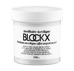 Médium acryl effet argent métal - 250ml