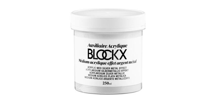 Médium acryl effet argent métal - 250ml