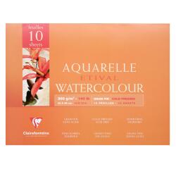 Etival Aquarellpapier feinkörnig, Block 4-seitig geleimt, 10 Blatt 300g, 36x48 cm