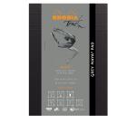 Rhodia Touch - GREY Maya Pad - bloc agrafé A5 50f réglure cross'n'dot papier Maya GRIS 120g - Noir