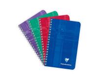 Carnet reliure intégrale 7,5x12cm 100 pages petits carreaux - Assortis