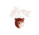 Graffy 3D, Savannendieren - Blauw