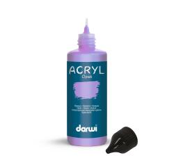 DARWI Acrylfarbe opak, Flasche 80ml, Lila - Flieder