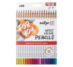 Darwi For You boite de 36 crayons de couleur standards - Assortiment