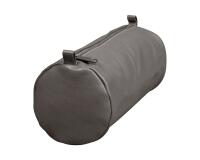Clairefontaine 'Age Bag' Large Round Leather Pencil Case - Grey