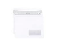 Boite de 500 Enveloppes Blanches C5-162x229mm - Auto-Adhésives - 80g/m2 -Fenêtre Papier Cristal 45x100 (position 20/20) - Blanc