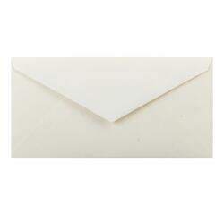 20 enveloppes DL (110x220mm) paille gommées - ivoire