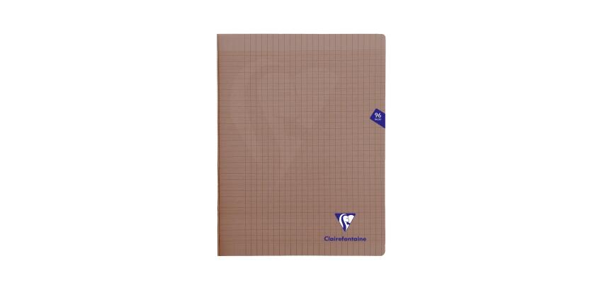 Cahier piqué Mimesys 24x32cm 96 pages grands carreaux couverture polypropylène