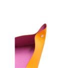 Rhodiarama vide-poche réversible simili cuir italien 12x12x4,5 cm - Lilas