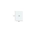 Pk50 Exa Rec Cards 14.8x21 Sq Punch Wht - White